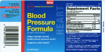 GNC Preventive Nutrition Blood Pressure Formula - supplement