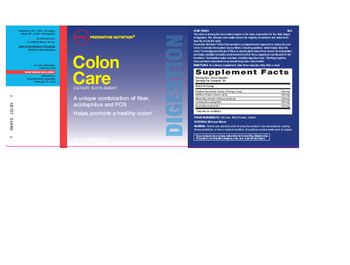 GNC Preventive Nutrition Colon Care - supplement