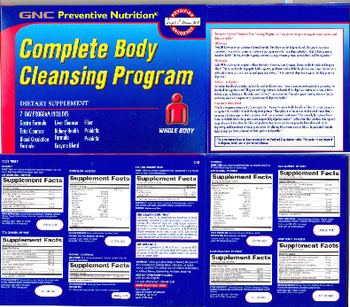 GNC Preventive Nutrition Complete Body Cleansing Program Fiber and Prebiotic Blend - supplement