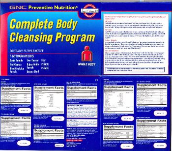 GNC Preventive Nutrition Complete Body Cleansing Program Gastro Formula - AM Packet - supplement