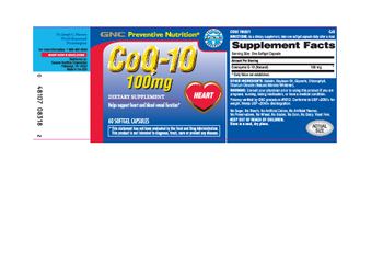 GNC Preventive Nutrition CoQ-10 100mg - supplement