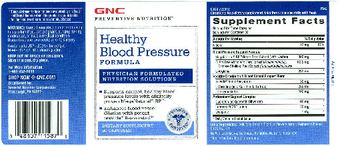 GNC Preventive Nutrition Healthy Blood Pressure Formula - supplement