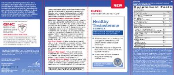 GNC Preventive Nutrition Healthy Testosterone Formula - supplement