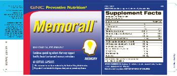 GNC Preventive Nutrition Memorall - supplement