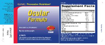 GNC Preventive Nutrition Ocular Formula - supplement