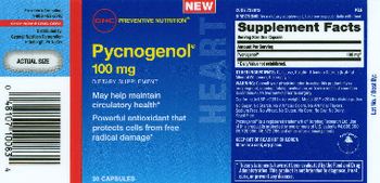 GNC Preventive Nutrition Pycnogenol 100 mg - supplement