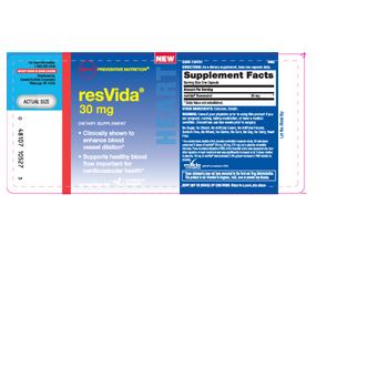 GNC Preventive Nutrition resVida 30 mg - supplement
