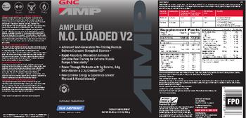GNC Pro Perfomance AMP Amplified N.O. Loaded V2 Blue Raspberry - supplement