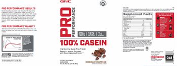 GNC Pro Performance 100% Casein Chocolate Supreme - supplement