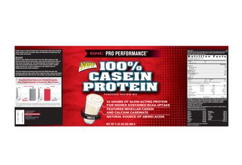 GNC Pro Performance 100% Casein Protein Vanilla - 