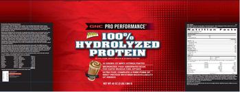 GNC Pro Performance 100% Hydrolyzed Protein Chocolate - 