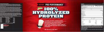 GNC Pro Performance 100% Hydrolyzed Protein Vanilla - 