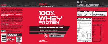 GNC Pro Performance 100% Whey Protein Naturally Unflavored - 