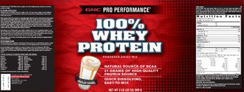 GNC Pro Performance 100% Whey Protein Powdered Drink Mix Chocolate Caramel - 
