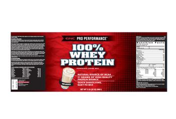 GNC Pro Performance 100% Whey Protein Powdered Drink Mix Unflavored - 