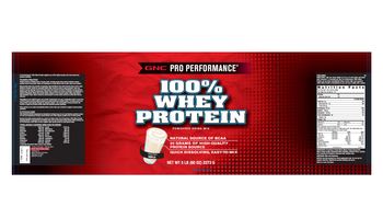 GNC Pro Performance 100% Whey Protein Powdered Drink Mix Vanilla - 