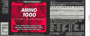 GNC Pro Performance Amino 1000 - supplement