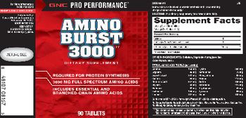 GNC Pro Performance Amino Burst 3000 - supplement