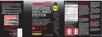 GNC Pro Performance AMP Advanced Muscle Performance Amplified 100% Whey Protein Vanilla - supplement