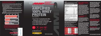 GNC Pro Performance AMP Advanced Muscle Performance Amplified 100% Whey Protein Vanilla - supplement