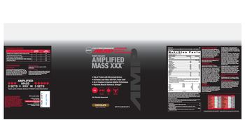 GNC Pro Performance AMP Advanced Muscle Performance Amplified Mass XXX Chocolate - 