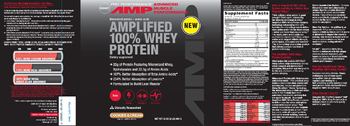 GNC Pro Performance AMP Amplified 100% Whey Protein Cookies & Cream - supplement