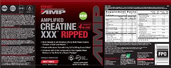 GNC Pro Performance AMP Amplified Creatine XXX Ripped Fruit Punch - supplement
