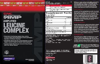 GNC Pro Performance AMP Amplified Leucine Complex Grape Blast - supplement