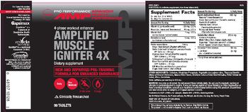 GNC Pro Performance AMP Amplified Muscle Igniter 4X - supplement