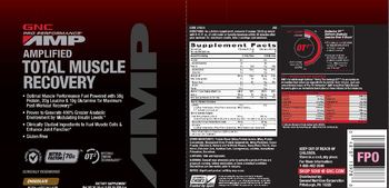 GNC Pro Performance AMP Amplified Total Muscle Recovery Chocolate - supplement