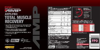 GNC Pro Performance AMP Amplified Total Muscle Recovery Vanilla - supplement