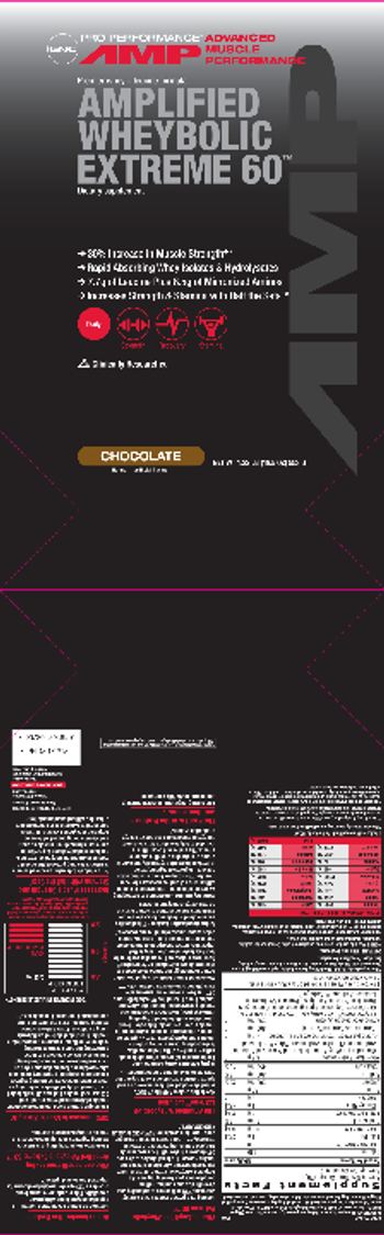 GNC Pro Performance AMP Amplified Wheybolic Extreme 60 Chocolate - supplement