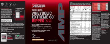 GNC Pro Performance AMP Amplified Wheybolic Extreme 60 Ripped Chocolate Peanut Butter - supplement