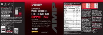 GNC Pro Performance AMP Amplified Wheybolic Extreme 60 Ripped French Vanilla - supplement