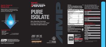 GNC Pro Performance AMP Pure Isolate Chocolate Frosting - supplement