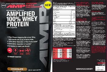 GNC Pro Performance Amplified 100% Whey Protein - supplement