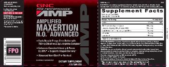 GNC Pro Performance AMP Amplified Maxertion N.O. Advanced - supplement