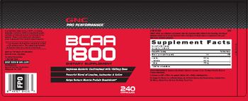 GNC Pro Performance BCAA 1800 - supplement
