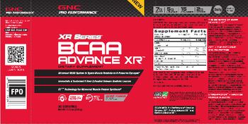 GNC Pro Performance BCAA Advance XR Berry Fusion - supplement
