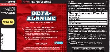 GNC Pro Performance Beta-Alanine - supplement