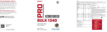 GNC Pro Performance Bulk 1340 Cookies & Cream - supplement