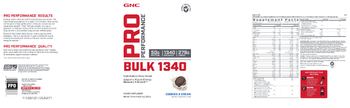 GNC Pro Performance Bulk 1340 Cookies & Cream - supplement