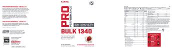 GNC Pro Performance Bulk 1340 Strawberries & Cream - supplement