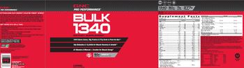 GNC Pro Performance Bulk 1340 Vanilla - supplement