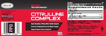 GNC Pro Performance Citrulline Complex - supplement