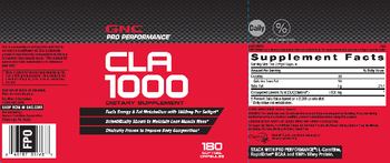 GNC Pro Performance CLA 1000 - supplement