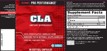GNC Pro Performance CLA - supplement