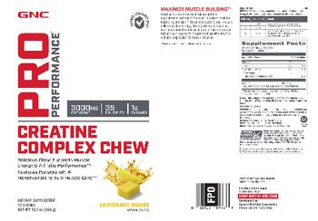 GNC Pro Performance Creatine Complex Chew Lemonade Burst - supplement