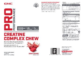 GNC Pro Performance Creatine Complex Chew Sour Cherry - supplement