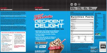 GNC Pro Performance Decadent Delight Chocolate Milkshake - 